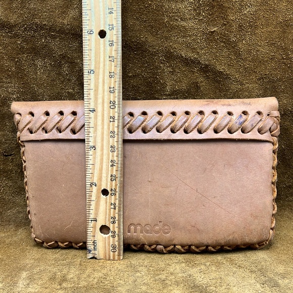 Made Leather Wallet Clutch Pouch - Picture 10 of 10